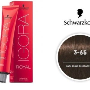 Dark Brown Golden Brown 3-65 Schwarzkopf Igora Royal Permanent Color - 3-65 (2pks)