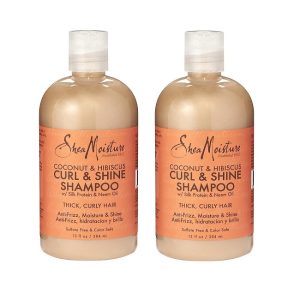 Shea Moisture Coconut & Hibiscus Set - Curl & Shine Shampoo 13oz - (2pks)