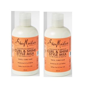 Shea Moisture Coconut & Hibiscus Set - Curl & Style Milk 8oz - (2pks)