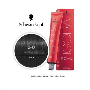 Schwarzkopf Igora Royal 1-0 Black Natural Permanent Color - 1pks