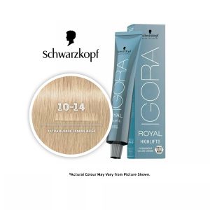 Schwarzkopf Igora Royal 10-14 Ultra Blonde Cendre Beige Permanent Color - 1pks