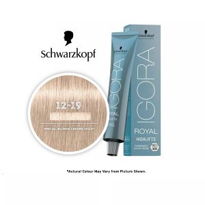 Schwarzkopf Igora Royal 12-19 Special Blonde Cendre Violet Permanent Color - 1pks