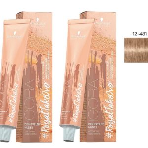Schwarzkopf Igora Royal 12-481 Disheveled Nudes Permanent Color - 2pks