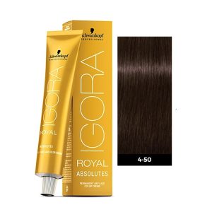 Schwarzkopf Igora Royal 4-50 Medium Brown Gold Natural Permanent Color - 1pks