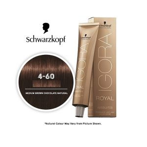 Schwarzkopf Igora Royal 4-60 Medium Brown Chocolate Natural Permanent Color - 1pks