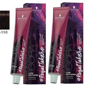 Schwarzkopf Igora Royal 4-998 Lucid Nocturnes Permanent Color - 2pks