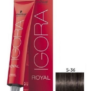 Schwarzkopf Igora Royal 5-36 Light Brown Matt Auburn Permanent Color - 1pks