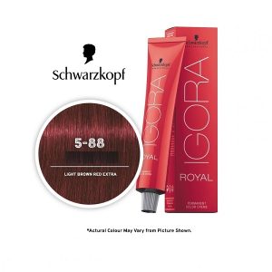 Schwarzkopf Igora Royal 5-88 Light Brown Auburn Red Permanent Color - 1pks