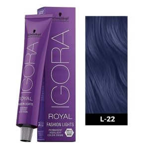 Schwarzkopf Igora Royal L-22 Dark Blue Permanent Color - 1pks