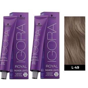 Schwarzkopf Igora Royal L-49 Beige Violet Permanent Color - 2pks