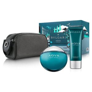 Men's Perfume Set Bvlgari Aqva Pour Homme (3 pcs)
