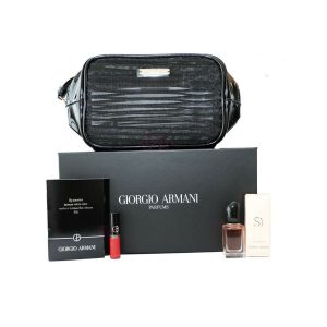 Giorgio Armani Si Edp 7ml Perfume + Lip Maestro Velvet Colour Gift Set