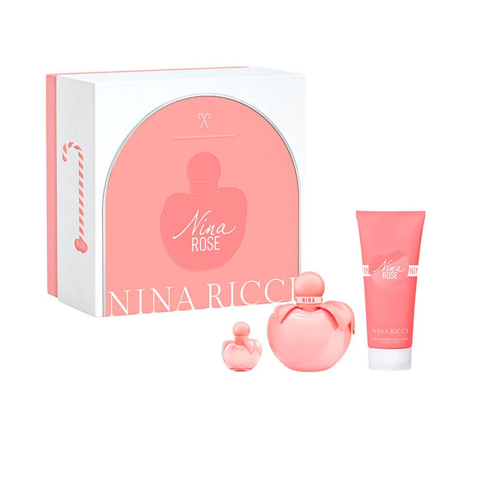 3137370353096_S4506400_P01_a74dea9a-81a4-4e18-9699-1b6f5b570537 Women's Perfume Set Nina Ricci Nina Rose (3 pcs)