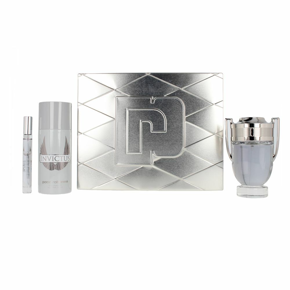 3349668603503_S0595796_P01_a0a4b0d7-c742-4dce-b454-2ccfbf7f7518 Men's Perfume Set Paco Rabanne Invictus (3 pcs)