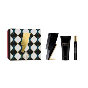 Carolina Herrera Bad Boy Eau De Toilette Spray 100ml Set 3 Pieces
