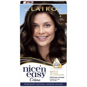 Clairol Nice’n easy creme - Dark Brown ~ Number 4