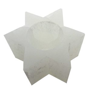 Selenite Star Tealight White