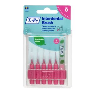 Tepe Interdental Brush - 0.40mm Size 0 Pink