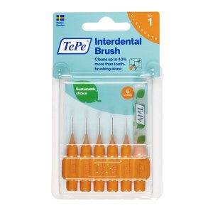 Tepe Interdental Brush - 0.45mm Size 1 Orange (6)