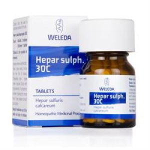 Weleda Hepar Sulph 30c 125 tablet (Case of 6)