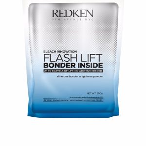 REDKEN FLASH LIFT BONDER INSIDE all-in-one bonder in lightener powd