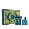 Versace Eros Edt 50ml Spray Gift Set 3 Pieces